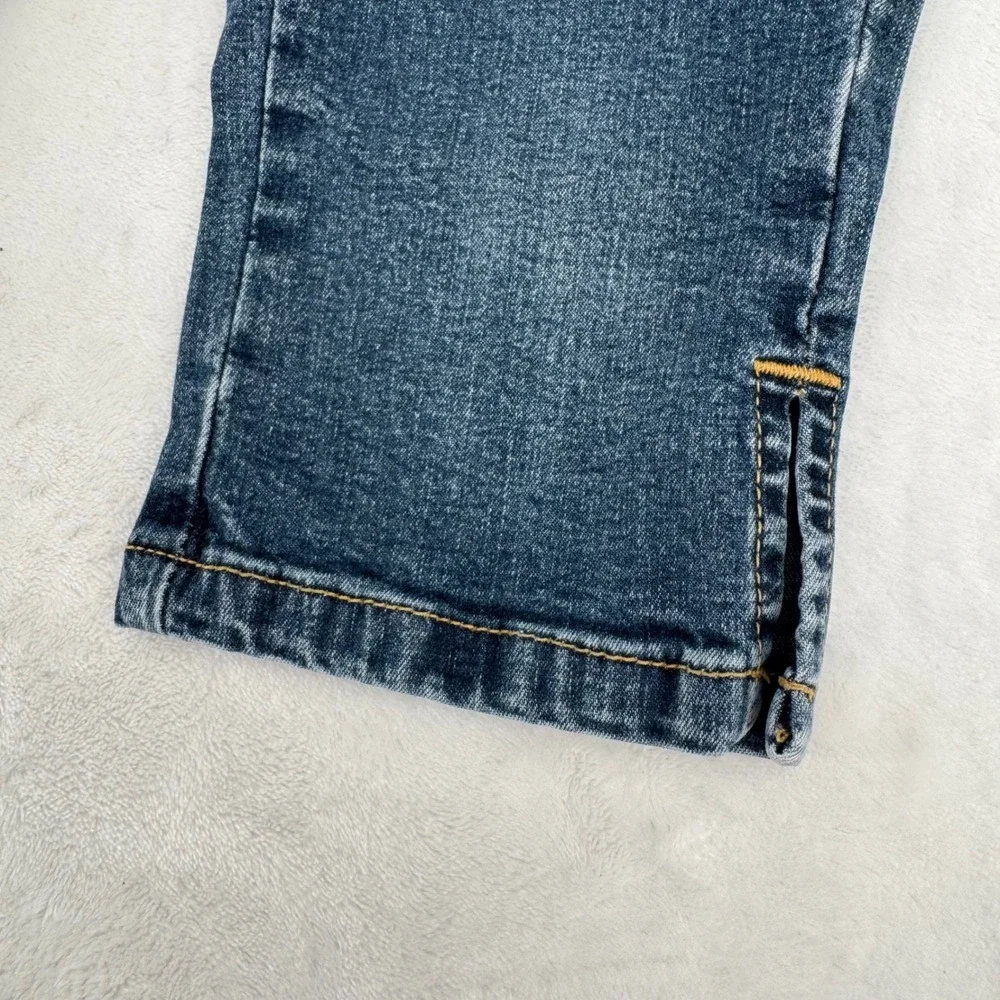 Gap Kids Girls Sz 4 Stretch Denim Capris Cropped Pants Vintage 2000s Y2K Cotton